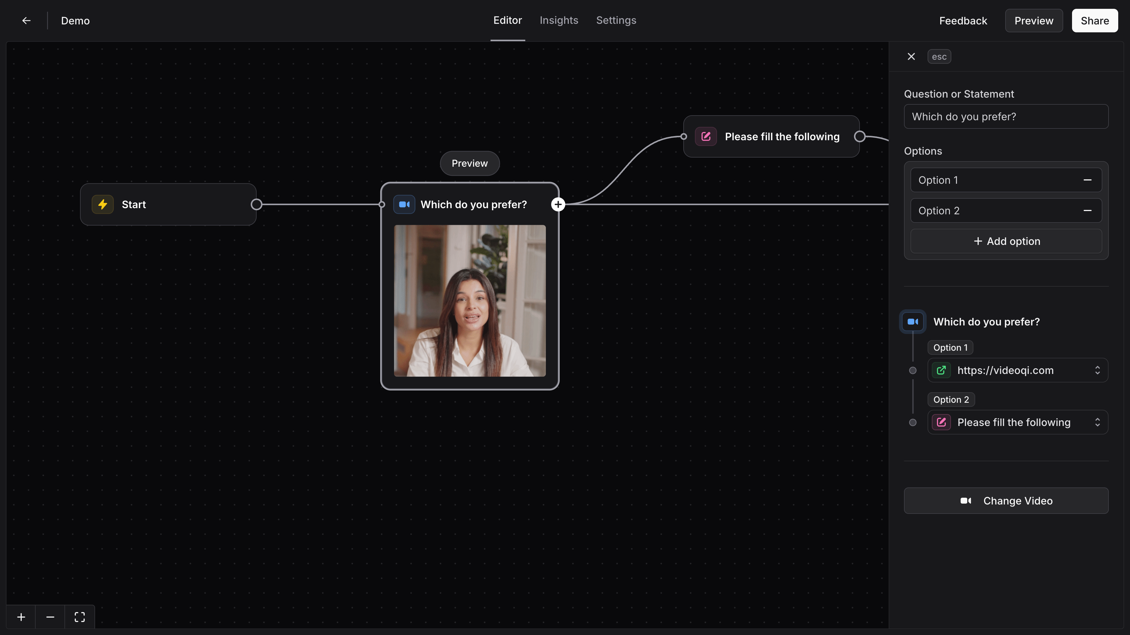 Editor screenshot